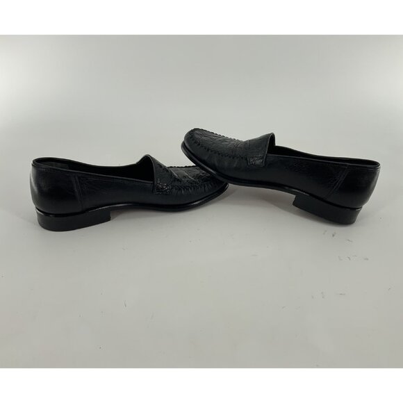 Forli Slip-on Loafers Sz 7.5 Men Black Genuine Crocodile Italy YGI G4S-20 main image 10